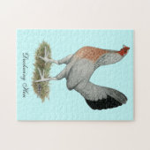 Silver Duckwing Game Hen Legpuzzel (Horizontaal)