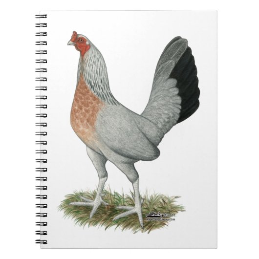 Silver Duckwing Game Hen Notitieboek (Voorkant)