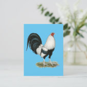 Silver Duckwing Gamecock Briefkaart (Staand voorkant)