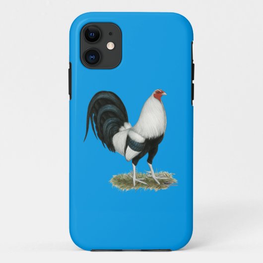 Silver Duckwing Gamecock Case-Mate iPhone Case (Achterkant)