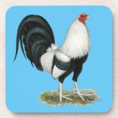 Silver Duckwing Gamecock Drankjes Onderzetter (Voorkant)