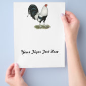 Silver Duckwing Gamecock Flyer (Hand)