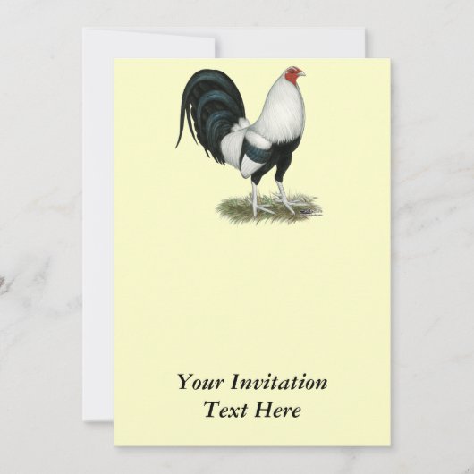 Silver Duckwing Gamecock Kaart (Voorkant)