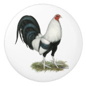 Silver Duckwing Gamecock Keramische Knop (Voorkant)