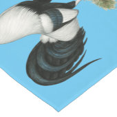 Silver Duckwing Gamecock Korte Tafelloper (Hoek)