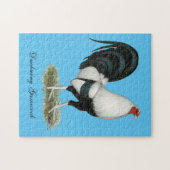 Silver Duckwing Gamecock Legpuzzel (Horizontaal)