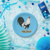 Silver Duckwing Gamecock Papieren Bordje (Feest)