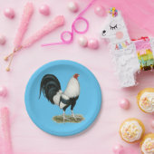 Silver Duckwing Gamecock Papieren Bordje (Feest)