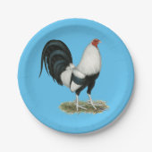 Silver Duckwing Gamecock Papieren Bordje (Voorkant)