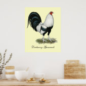 Silver Duckwing Gamecock Poster (Keuken)