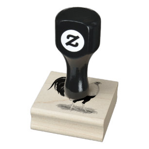 Silver Duckwing Gamecock Rubberstempel