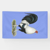 Silver Duckwing Gamecock Spandoek (Horizontaal)