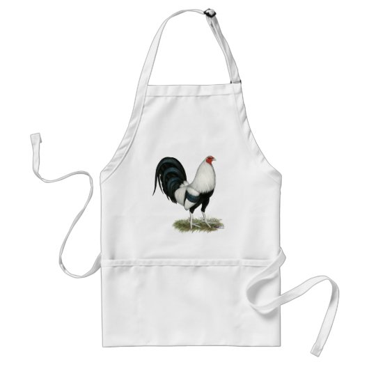 Silver Duckwing Gamecock Standaard Schort (Voorkant)