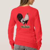 Silver Duckwing Gamecock T-shirt (Achterkant)