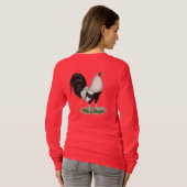 Silver Duckwing Gamecock T-shirt (Achterkant volledig)