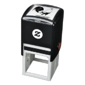 Silver Duckwing Gamecock Zelfinktende Stempel (Product)