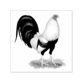 Silver Duckwing Gamecock Zelfinktende Stempel (Design)