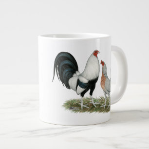 Silver Duckwing Gamefowl Grote Koffiekop