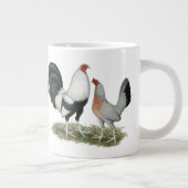 Silver Duckwing Gamefowl Grote Koffiekop (Rechts)