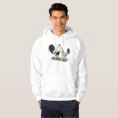 Silver Duckwing Gamefowl Hoodie (Voorkant volledig)