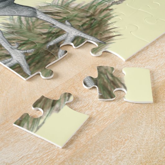 Silver Duckwing Gamefowl Legpuzzel (Zijkant)