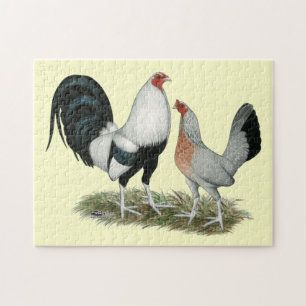 Silver Duckwing Gamefowl Legpuzzel