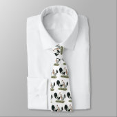 Silver Duckwing Gamefowl Stropdas (Gebonden)