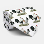 Silver Duckwing Gamefowl Stropdas (Opgerold)