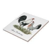 Silver Duckwing Gamefowl Tegeltje (Zijkant)