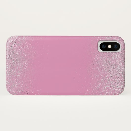 Silver Dust and Pink Phone Case (Achterkant (horizontaal))