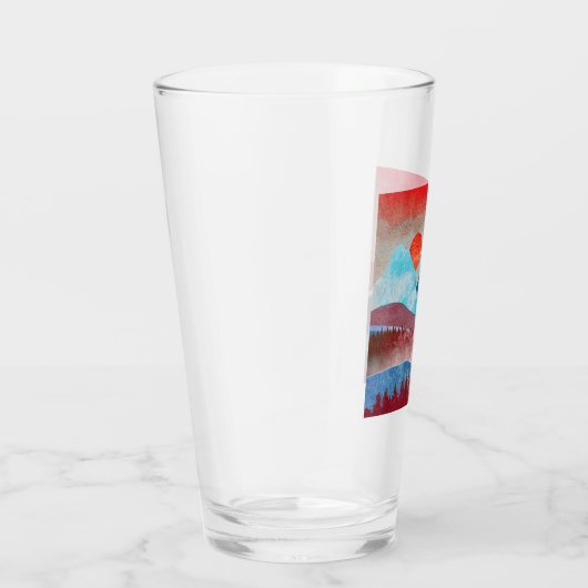 Silver Eagle Landschap Glas (Rechts)