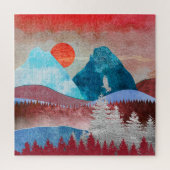 Silver Eagle Landschap Legpuzzel (Verticaal)