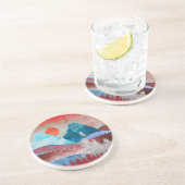 Silver Eagle Landschap Zandsteen Onderzetter (Zijkant)