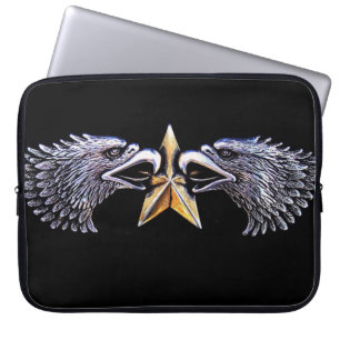 Silver Eagles en Star Laptop Computer Sleeve