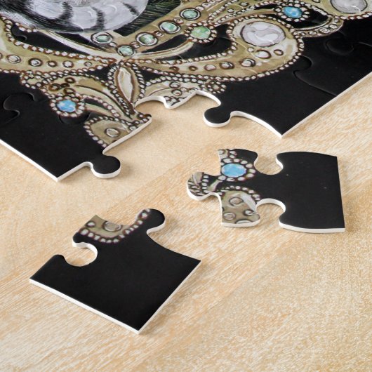 Silver Egyptian Mau Legpuzzel (Zijkant)