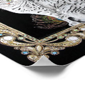 Silver Egyptian Mau Poster (Hoek)