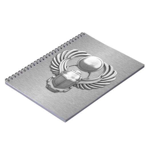 Silver Egyptian Scarab Notitieboek (Linkerzijde)