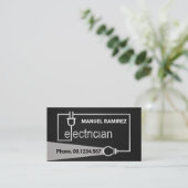 Silver Electricia het Lichte Beam van de Bedrading Visitekaartje (Staand voorkant)