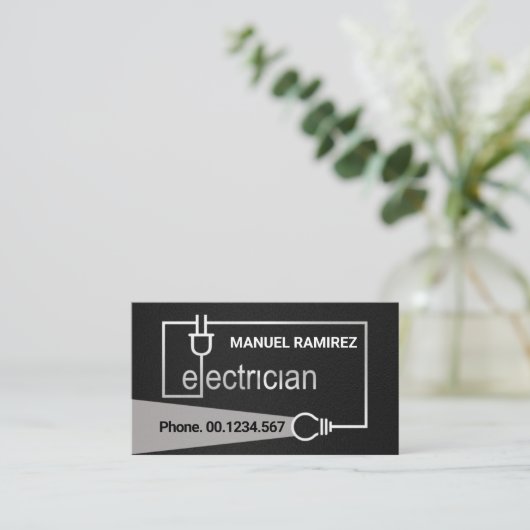 Silver Electricia het Lichte Beam van de Bedrading Visitekaartje (Staand voorkant)