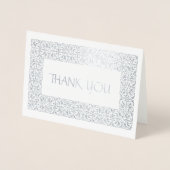 Silver Elegance All-Occasion "Bedankt" Real Folie Kaarten (Voorkant)