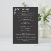 Silver Elegance Collection Wedding Details Card Informatiekaartje (Staand voorkant)
