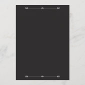 Silver Elegance Collection Wedding Invitation Kaart (Achterkant)