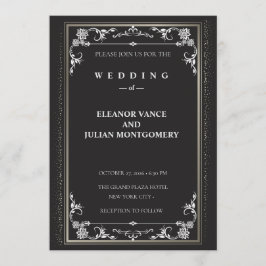 Silver Elegance Collection Wedding Invitation Kaart