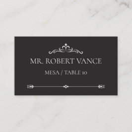 Silver Elegance Collection Wedding Place Card Plaatskaartje