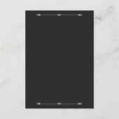 Silver Elegance Collection Wedding Reception Card Informatiekaartje (Achterkant)