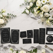 Silver Elegance Collection Wedding Rectangle Stick Rechthoekige Sticker