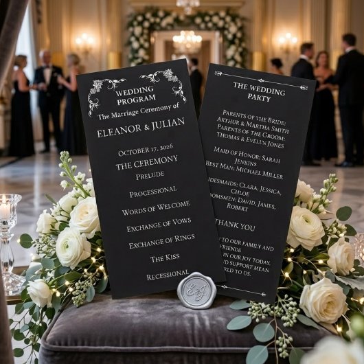 Silver Elegance Collection Wedding Save the Date