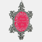 Silver Elegance First Hanukkah Snowflake Ornament (Links)