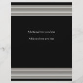 Silver Elegance Glamor Event Flyer Poster (Achterkant)