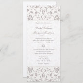 Silver Elegance - Joodse huwelijksuitnodiging Kaart (Voorkant / Achterkant)
